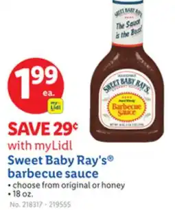 Lidl Sweet Baby Ray's barbecue sauce offer