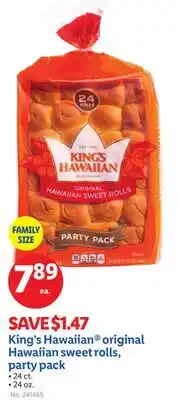 Lidl King's Hawaiian original Hawaiian sweet rolls, party pack offer