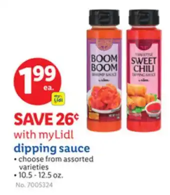 Lidl dipping sauce offer