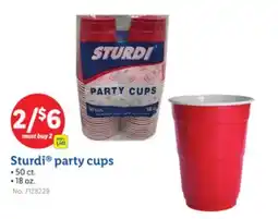 Lidl Sturdi party cups offer