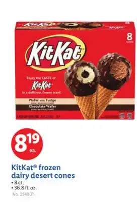 Lidl KitKat Frozen Dairy Desert Cones offer