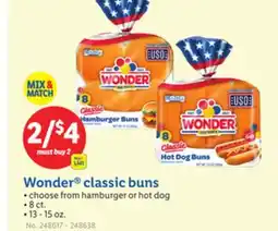 Lidl Wonder classic buns offer