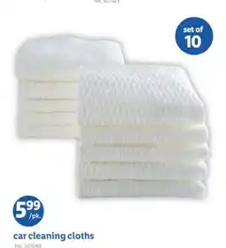 Lidl car cleaning cloths offer
