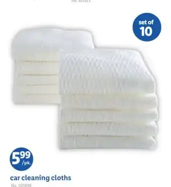 Lidl car cleaning cloths offer