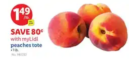 Lidl peaches tote offer