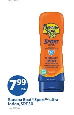 Lidl Banana Boat Sport ultra lotion, SPF 30 offer