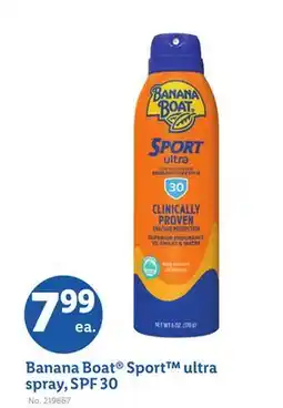 Lidl Banana Boat Sport ultra spray, SPF 30 offer
