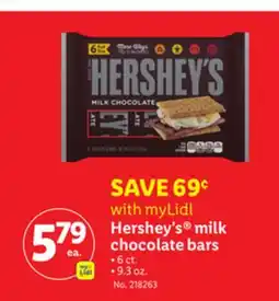 Lidl Hershey's milk chocolate bars offer