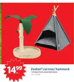 Lidl Zoofari Cat Tree/ Hammock offer