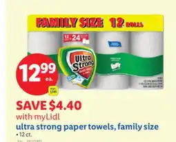 Lidl ultra strong paper towels, family size offer