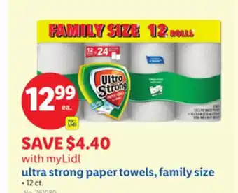 Lidl ultra strong paper towels, family size offer