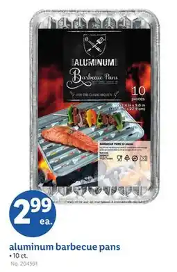 Lidl aluminum barbecue pans offer