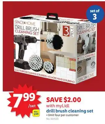 Lidl drill brush cleaning set offer