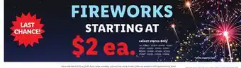 Lidl FIREWORKS offer