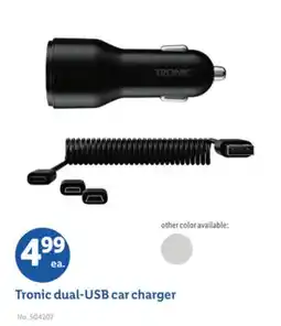 Lidl Tronic dual-USB car charger offer