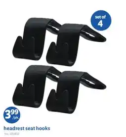 Lidl headrest seat hooks offer