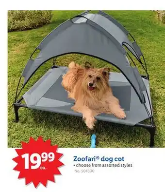 Lidl Zoofari dog cot offer