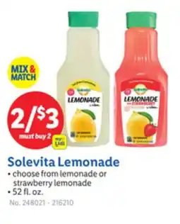 Lidl Solevita Lemonade offer