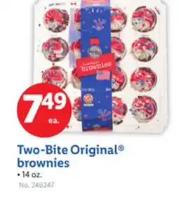 Lidl Two-Bite Original brownies offer