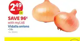 Lidl Vidalia onions offer