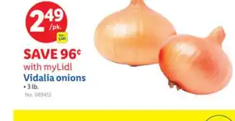 Lidl Vidalia onions offer