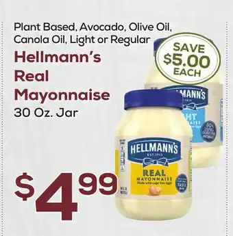 DeCicco & Sons Hellmann's Real Mayonnaise offer