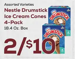 DeCicco & Sons Nestle Drumstick Ice Cream Cones 4-Pack offer