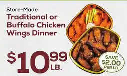 DeCicco & Sons Traditional or Buffalo Chicken Wings Dinner offer