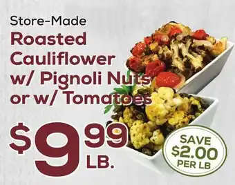 DeCicco & Sons Roasted Cauliflower w/Pignoli Nuts or w/Tomatoes offer
