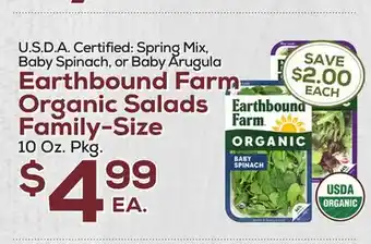 DeCicco & Sons Earthbound Farm Organic Salads Family-Size offer