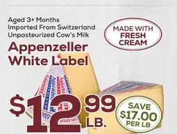 DeCicco & Sons Appenzeller White Label offer
