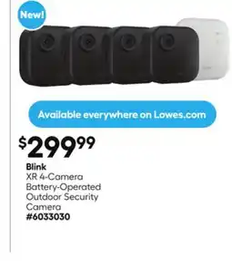 Lowe's Blink XR 4-Camera offer