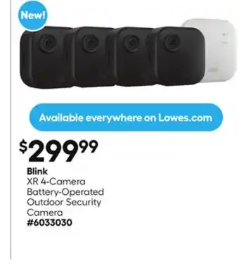 Lowe's Blink XR 4-Camera offer