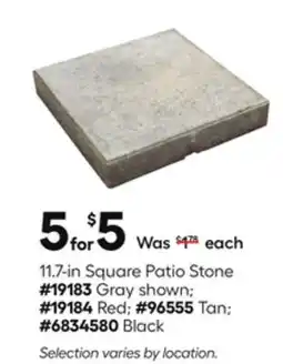 Lowe's 11.7-in Square Patio Stone offer