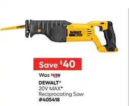 Lowe's 20V MAXF Reciprocating Saw offer