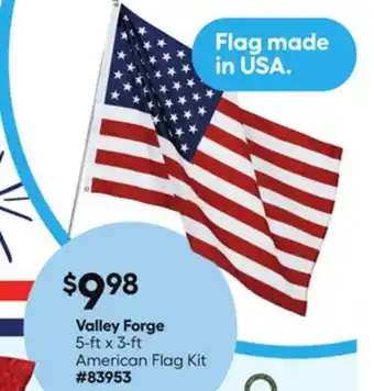 Lowe's Valley Forge 5-ft x 3-ft American Flag Kit offer