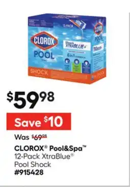 Lowe's Pool&Spaâ¢ 12-Pack XtraBlue Pool Shock offer