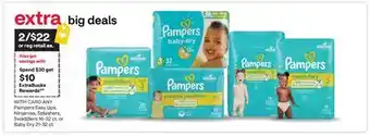 CVS ANY Pampers Easy Ups, Ninjamas, Splashers, Swaddlers 16-32 ct. or Baby Dry 21-32 ct offer