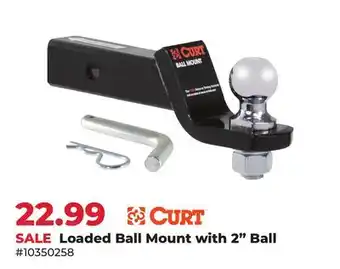 Runnings CURT Loaded Ball Mount with 2 Ball offer