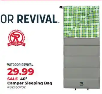 Runnings 40º Camper Sleeping Bag offer