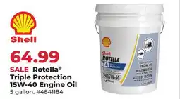 Runnings Rotella Triple Protection 15W-40 Engine Oil offer
