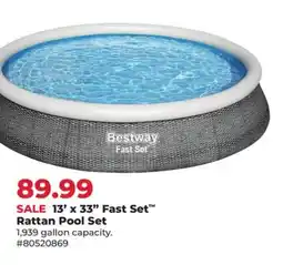 Runnings 13' x 33 Fast Set Rattan Pool Set offer