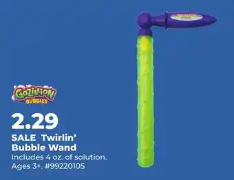Runnings Twirlin' Bubble Wand offer
