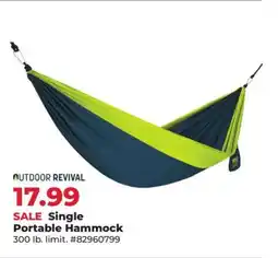 Runnings Single Portable Hammock offer