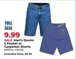 Runnings Men's Denim 5 Pocket or Carpenter Shorts offer