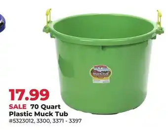 Runnings 70 Quart Plastic Muck Tub offer