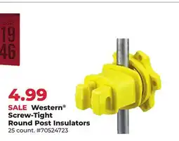 Runnings Western Screw-Tight Round Post Insulators offer