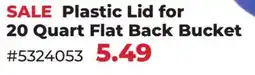 Runnings Plastic Lid for 20 Quart Flat Back Bucket offer