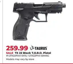 Runnings TX 22 Black T. O. R. O. Pistol offer