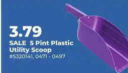 Runnings 5 Pint Plastic Utility Scoop offer